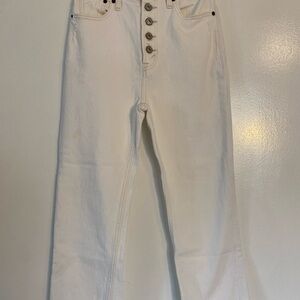 Abercrombie & Fitch Cream Flare Wide Leg Jeans